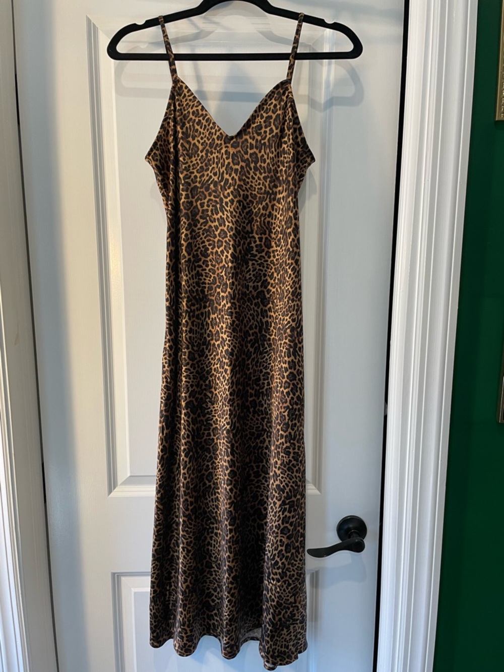 Gap Leopard Print Slip Dress in Brown and Black xs